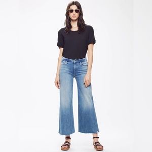 Mother The Roller Crop Fray Jeans